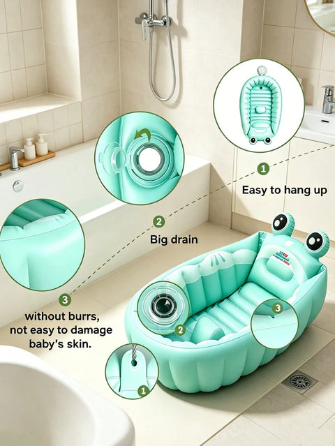 Portable Baby Bath Tub with Back Supportr (0-3 Years),