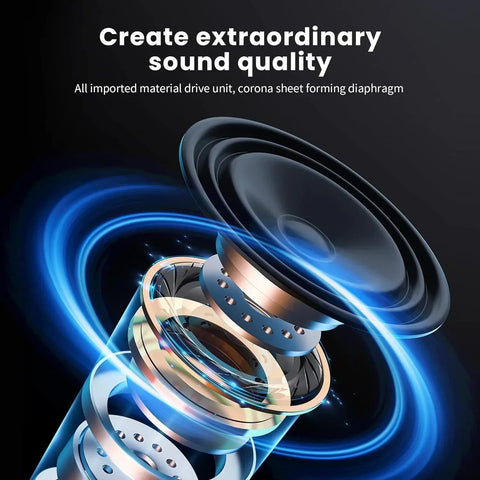 HiFi Wireless Bluetooth Headphones Over-Ear Stereo with HD Mic