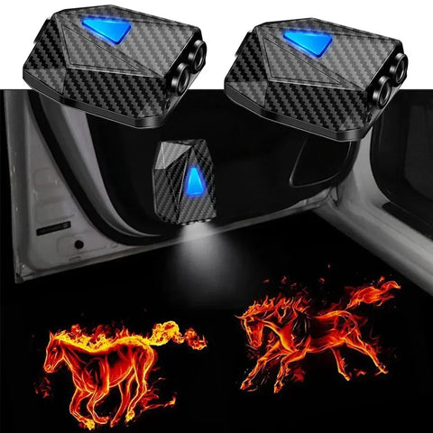 Novelty Cartoon Wireless LED Car Door Projector Light